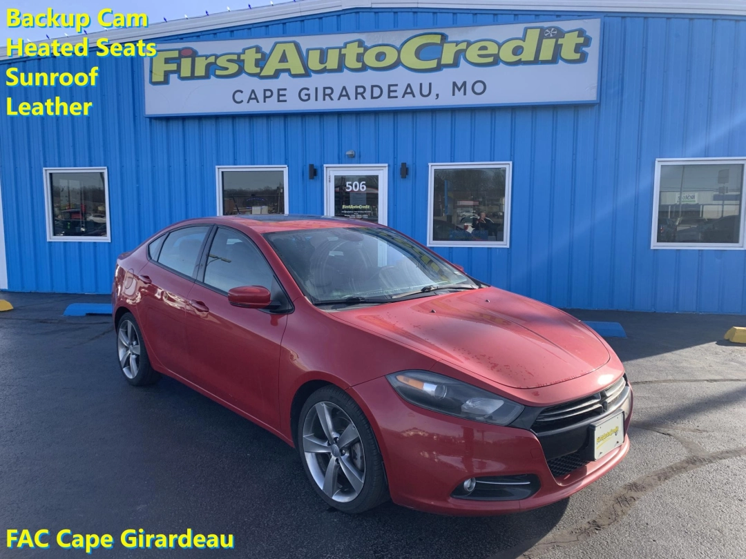 Red 2014 Dodge Dart GT FWD Sedan Front-Wheel Drive Automatic