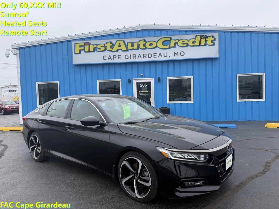 Black 2020 Honda Accord 2.0T Sport FWD Sedan Front-Wheel Drive Automatic